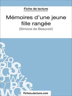 cover image of Mémoires d'une jeune fille rangée